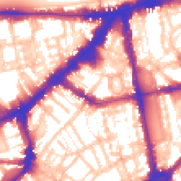 Daytime road noise heatmap for SW3 1RE