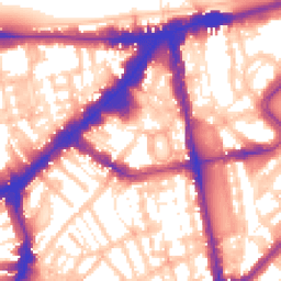 Daytime road noise heatmap for SW3 1RJ