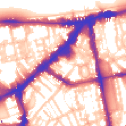 Daytime road noise heatmap for SW3 1RT