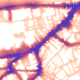 Daytime road noise heatmap for SW3 2AA