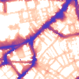 Daytime road noise heatmap for SW3 2BS