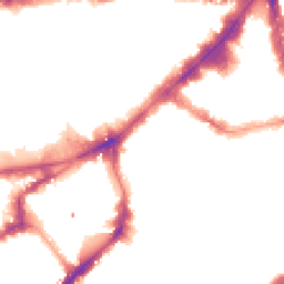 Night-time road noise heatmap for SW3 2BS