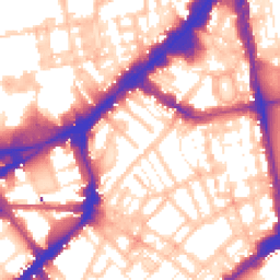 Daytime road noise heatmap for SW3 2BU