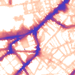 Daytime road noise heatmap for SW3 2DE