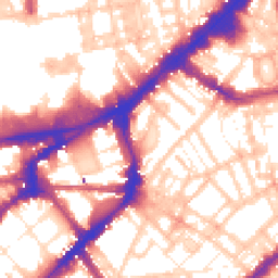 Daytime road noise heatmap for SW3 2DF