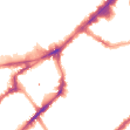 Night-time road noise heatmap for SW3 2DF