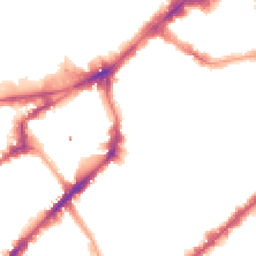 Night-time road noise heatmap for SW3 2EA