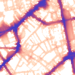 Daytime road noise heatmap for SW3 2JA