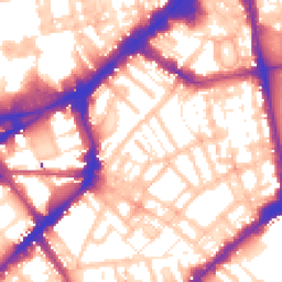 Daytime road noise heatmap for SW3 2LA