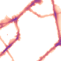 Night-time road noise heatmap for SW3 2LB