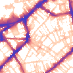 Daytime road noise heatmap for SW3 2NG