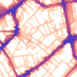 Daytime road noise heatmap for SW3 2NS