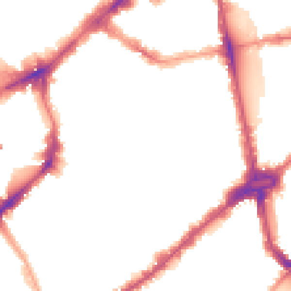 Night-time road noise heatmap for SW3 2PX
