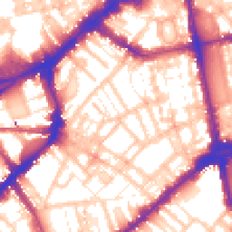 Daytime road noise heatmap for SW3 2QA