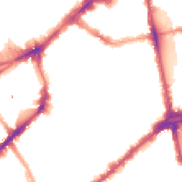 Night-time road noise heatmap for SW3 2QA