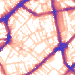 Daytime road noise heatmap for SW3 2QH