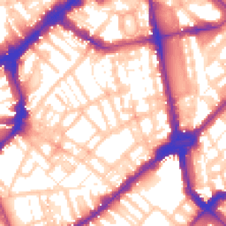 Daytime road noise heatmap for SW3 2QN