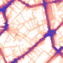 Daytime road noise heatmap for SW3 2QU