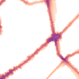 Night-time road noise heatmap for SW3 2SE