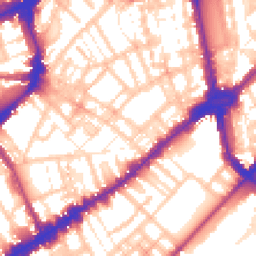 Daytime road noise heatmap for SW3 3BS