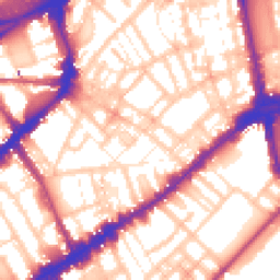 Daytime road noise heatmap for SW3 3HA