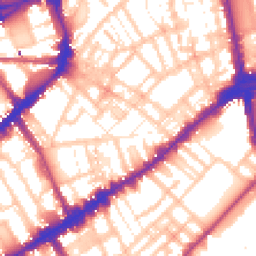 Daytime road noise heatmap for SW3 3JA