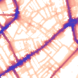 Daytime road noise heatmap for SW3 3JX
