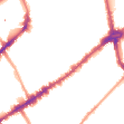 Night-time road noise heatmap for SW3 3JX