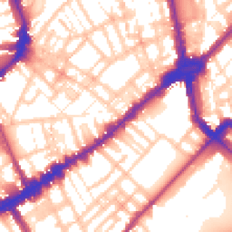 Daytime road noise heatmap for SW3 3LU