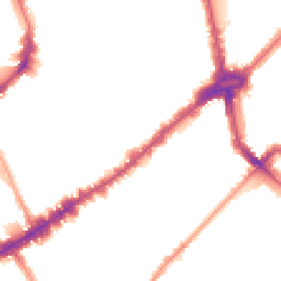 Night-time road noise heatmap for SW3 3LU