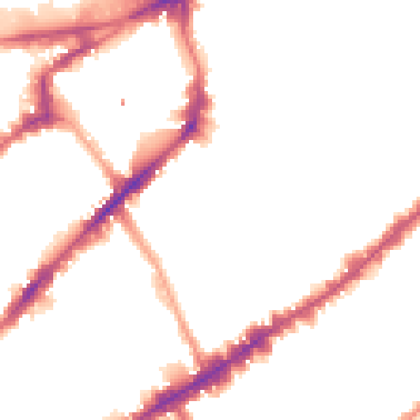 Night-time road noise heatmap for SW3 3PS