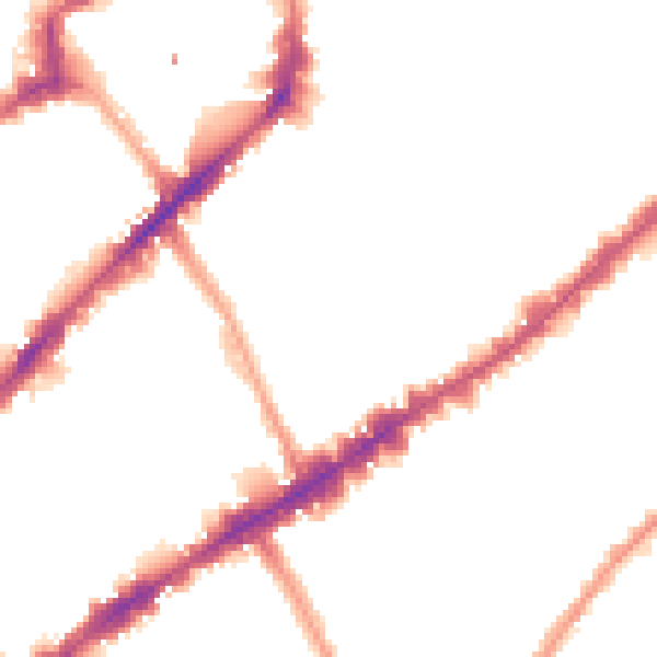 Night-time road noise heatmap for SW3 3RS