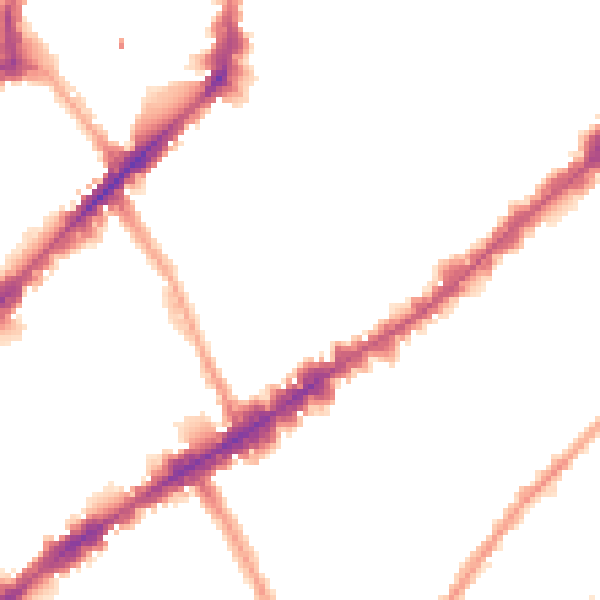 Night-time road noise heatmap for SW3 3RU