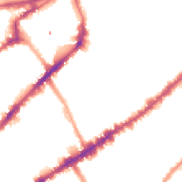 Night-time road noise heatmap for SW3 3SQ
