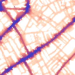 Daytime road noise heatmap for SW3 3TA