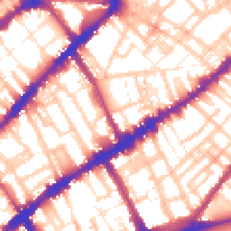 Daytime road noise heatmap for SW3 3UD