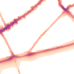 Night-time road noise heatmap for SW3 4AD