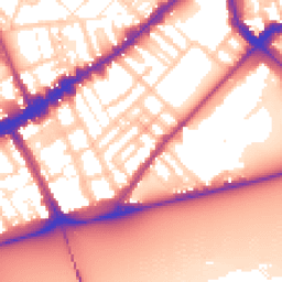 Daytime road noise heatmap for SW3 4AJ