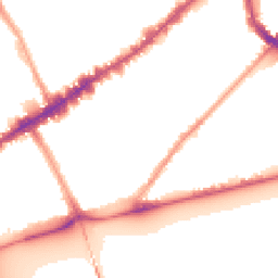 Night-time road noise heatmap for SW3 4DA