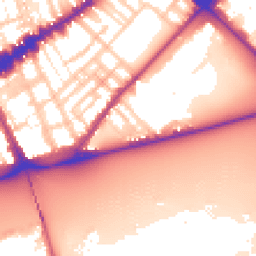 Daytime road noise heatmap for SW3 4JH