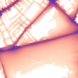 Daytime road noise heatmap for SW3 4LH