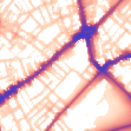 Daytime road noise heatmap for SW3 4RD