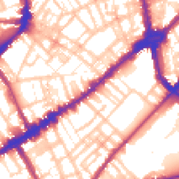 Daytime road noise heatmap for SW3 4TR