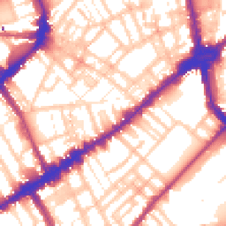 Daytime road noise heatmap for SW3 4XD