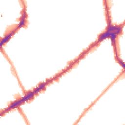 Night-time road noise heatmap for SW3 4XD