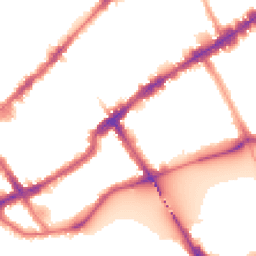 Night-time road noise heatmap for SW3 5AB