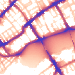 Daytime road noise heatmap for SW3 5AQ