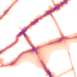 Night-time road noise heatmap for SW3 5AR