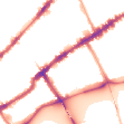 Night-time road noise heatmap for SW3 5BP