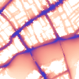 Daytime road noise heatmap for SW3 5DQ